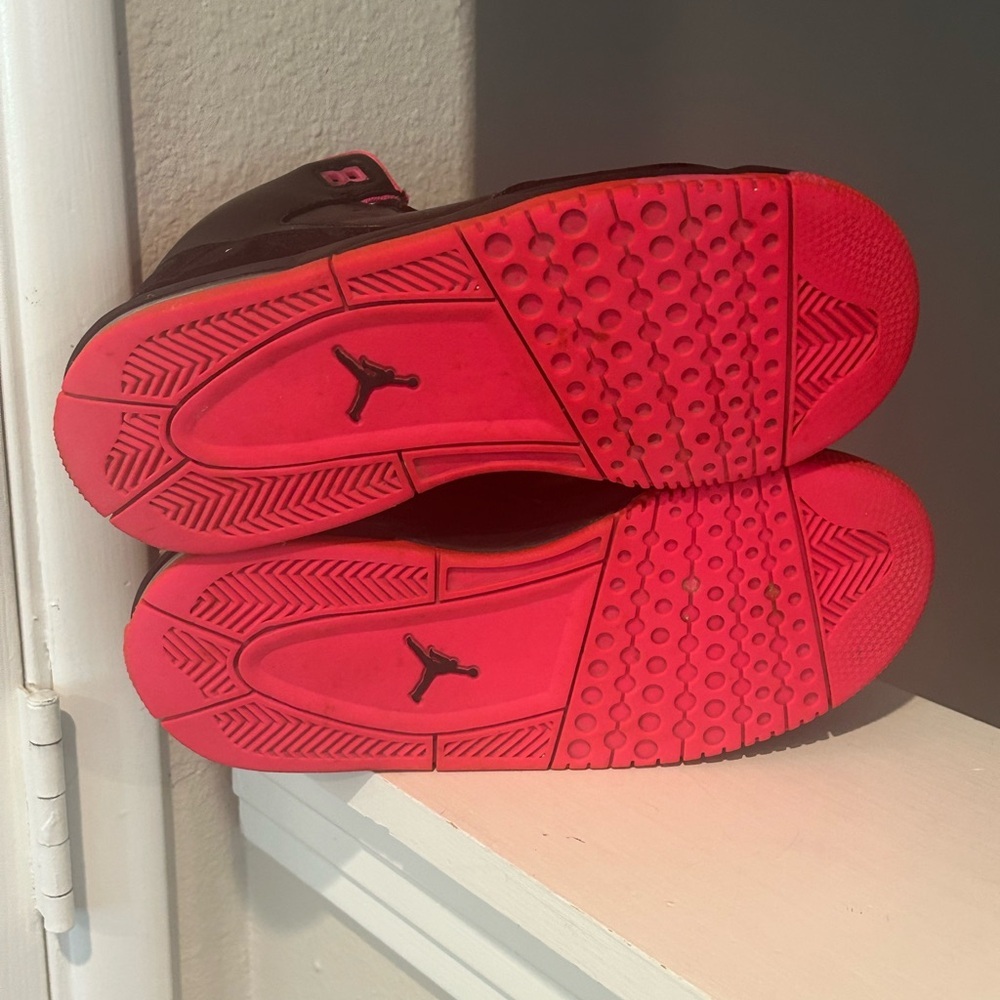 NIKE Jordan Flight Origin 2 718075-002 Black/Pink Basketball Sneakers size 5Y - Picture 8 of 10
